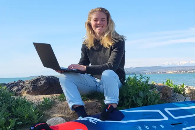 Femke van der Veen combineert topsport met werken bij ConsultAssistent.