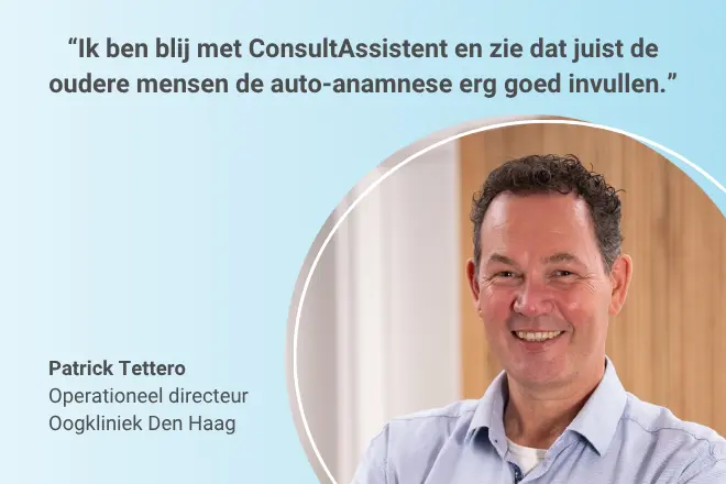 Patrick Tettero, Chief Operating Officer Oogkliniek Den Haag