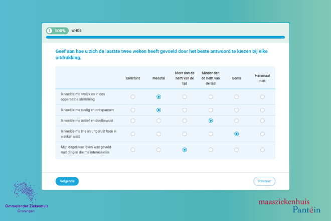 WHO-5 gedigitaliseerd door ConsultAssistent