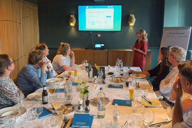 Innovatiediner voor gynaecologen georganiseerd door ConsultAssistent