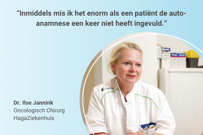 Ilse Jannink over de auto-anamnese van ConsultAsssitent: "Inmiddels mis ik het enorm als een patiënt de auto-anamnese een keer niet heeft ingevuld."