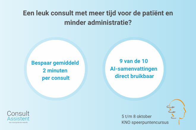 ConsultAssistent is aanwezig op de KNO speerpunten cursus 2026